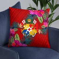 Tonga Polynesian Pillow - Hibiscus Surround - Polynesian Pride