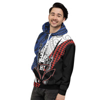 Hawaii Kanaka Cover Kakau Polynesian King Hoodie - Polynesian Pride
