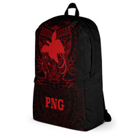 Papua New Guinea Polynesian Backpack - Red Tribal Pattern - Polynesian Pride