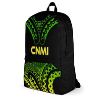 Northern Mariana Islands Polynesian Backpack - Reggae Tribal Pattern - Polynesian Pride