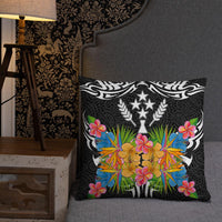 Kosrae State - Coat Of Arms With Tropical Flowers - Polynesian Pride