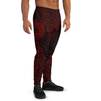 American Samoa Custom Sweatpant - Polynesian Patterns Red Color - Polynesian Pride