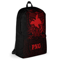 Papua New Guinea Polynesian Backpack - Red Tribal Pattern - Polynesian Pride