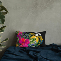 Nauru Polynesian Basic Pillow - Tropical Bouquet - Polynesian Pride