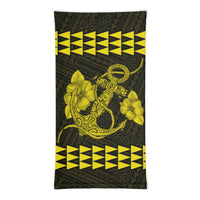Hawaii Bandana Kakau Polynesian Anchor Neck Gaiter - Yellow - Polynesian Pride