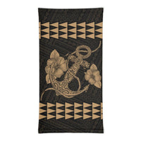 Hawaii Bandana Kakau Polynesian Anchor Neck Gaiter - Gold - Polynesian Pride