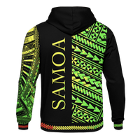 Samoa Hoodie Polynesian Portion Reggae Version - Polynesian Pride