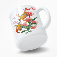(Personalized) Hawaii Turtle Lehua Flower Polynesian Mug - Lehua Style - AH - Polynesian Pride