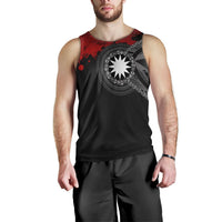 Nauru Polynesian Men's Tank Top - Polynesian Chain Style - Polynesian Pride