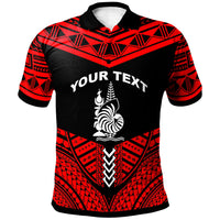New Caledonia Custom Polo Shirt Tribal Pattern Cool Style Red Color Unisex Red - Polynesian Pride