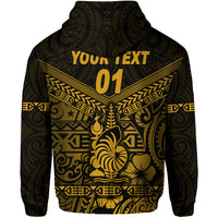 Custom New Caledonia Hoodie Simple Style Gold LT8 - Polynesian Pride
