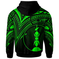 New Caledonia Hoodie Green Color Cross Style - Polynesian Pride