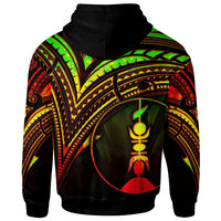 New Caledonia Hoodie Reggae Color Cross Style - Polynesian Pride