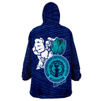 Northern Mariana Islands Saipan Warrior Wearable Blanket Hoodie LT9 - Polynesian Pride
