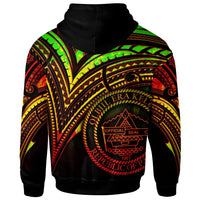 Palau Hoodie Reggae Color Cross Style - Polynesian Pride