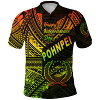FSM Pohnpei Polo Shirt Happy Independence Day Original Vibes Reggae LT8 - Polynesian Pride