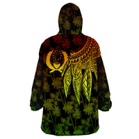 Pohnpei Polynesian Wings Reggae Wearable Blanket Hoodie LT9 - Polynesian Pride