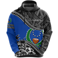 Pohnpei Hoodie Fall In The Wave K7 Unisex Blue - Polynesian Pride