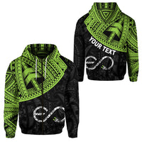 Custom Poly Energy Zip Hoodie Maori and Samoa Polynesian Version 2 LT8 - Polynesian Pride