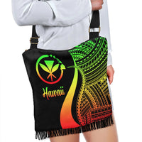 Hawaii Boho Handbag - Reggae Polynesian Tentacle Tribal Pattern - Polynesian Pride