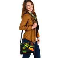 Marshall Islands Shoulder Handbag - Reggae Polynesian Tentacle Tribal Pattern - Polynesian Pride