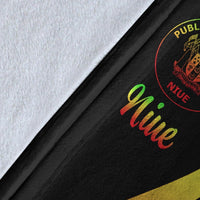 Niue Premium Blanket - Reggae Polynesian Tentacle Tribal Pattern - Polynesian Pride