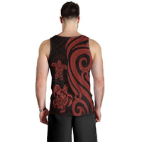 Northern Mariana Islands Men's Tank Top - Red Tentacle Turtle - Polynesian Pride