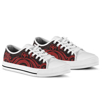 Hawaii Low Top Canvas Shoes - Red Tentacle Turtle - Polynesian Pride