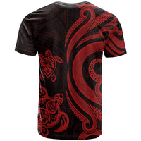 Palau T Shirt Red Tentacle Turtle - Polynesian Pride