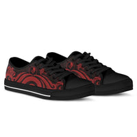 Yap Low Top Canvas Shoes - Red Tentacle Turtle - Polynesian Pride