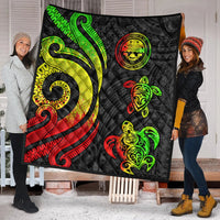 Federated States of Micronesia Premium Quilt - Reggae Tentacle Turtle - Polynesian Pride