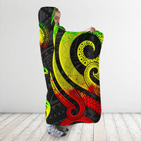 Northern Mariana Islands Hooded Blanket - Reggae Tentacle Turtle - Polynesian Pride