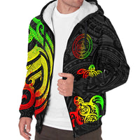Palau Sherpa Hoodie - Reggae Tentacle Turtle - Polynesian Pride
