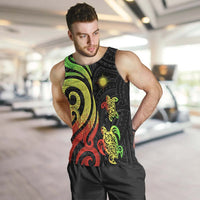 Marshall Islands Men's Tank Top - Reggae Tentacle Turtle - Polynesian Pride