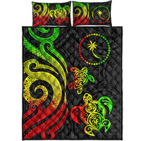 Chuuk Quilt Bed Set - Reggae Tentacle Turtle - Polynesian Pride