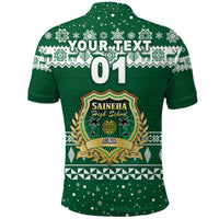 Custom Saineha High School Christmas Polo Shirt Simple Style LT8 - Polynesian Pride