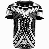 Samoa T Shirt Tooth Shaped Necklace Texture White - Polynesian Pride