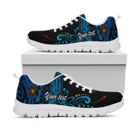 Polynesian Sneakers Polynesian Patterns Gradient Style LT16 Unisex White - Polynesian Pride