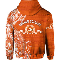 Tonga Tailulu College Zip Hoodie Simple Vibes LT8 - Polynesian Pride