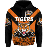 Custom Papua New Guinea Lae Snax Tigers Hoodie Rugby Original Style Orange, Custom Text and Number LT8 - Polynesian Pride