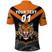 Custom Papua New Guinea Lae Snax Tigers Polo Shirt Rugby Original Style Black LT8 - Polynesian Pride