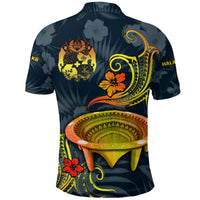 Custom Tonga Hala Uluaki Kava Club Polo Shirt Tonga Kumete Kava LT8 - Polynesian Pride