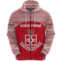 Kolisi Tonga Zip Hoodie Mate Maa Tonga Simple Version Ashburton Old Boys - Polynesian Pride