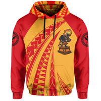 Polynesian Kakau Kanaka Warrior Hawaii Hoodie - Polynesian Pride