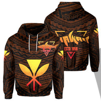 Kakaka Polynesian Hoodie Orange Earth Unisex Orange - Polynesian Pride