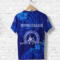 Custom Kolisi Ko Tupou College Tonga T Shirt Unique Vibes Full Blue - Polynesian Pride