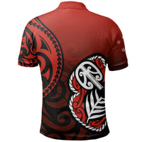 Lest We Forget Maori Poppy Pullover Polo Shirt - Polynesian Pride