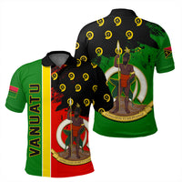 Vanuatu Flag Pattern Style Polo Shirt LT10 Yellow - Polynesian Pride