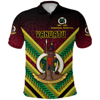 Vanuatu Special Independence Anniversary Polo Shirt Creative Style Gradient Red LT8 - Polynesian Pride