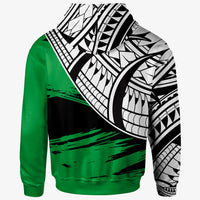 Vanuatu Custom Hoodie Vanuatu Flag Style With Claw Pattern - Polynesian Pride